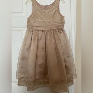 Golden size 12 girls dress